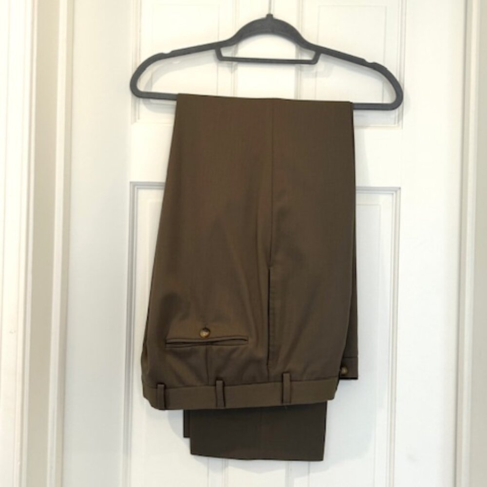 Brooks Brothers Olive Brown Men’s Dress Trousers